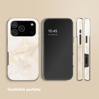 Selencia Cover Posteriore Vivid Apple iPhone 17 Pro Max - Golden Beige Marble