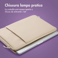 imoshion Cover per laptop 13 pollici - Laptopsleeve con tasca - Sandstone