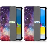 imoshion Cover Trifold Design Apple iPad 11 (2025) 11 pollici A16 / iPad 10 (2022) 10.9 pollici - Space