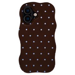Selencia Cover Vivid Wavy con MagSafe Apple iPhone 17 - Happy Dots Chocolate