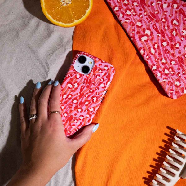 Selencia Cover posteriore Vivid con MagSafe Apple iPhone 15 - Wild Spots Lipstick