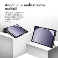 imoshion Cover Trifold Design Samsung Galaxy Tab A11 / A9 8.7 pollici - White Marble