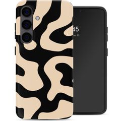 Selencia Cover posteriore Vivid con MagSafe Samsung Galaxy S24 - Art Wave Black