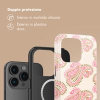Selencia Cover posteriore Vivid con MagSafe Apple iPhone 15 Pro - Paisley Blush