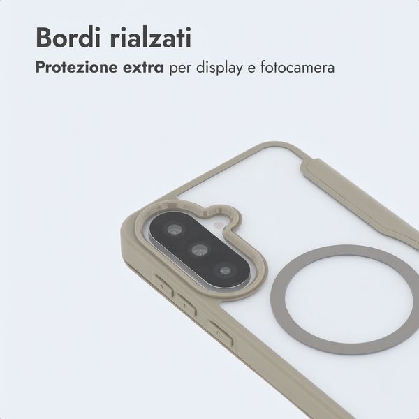 imoshion Bookcase trasparente con MagSafe Samsung Galaxy A37 (5G) - Beige