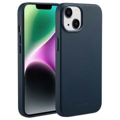 Accezz Cover in Pelle con MagSafe Apple iPhone 14 - Nightfall Blue