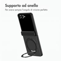 Accezz Color Backcover con MagSafe e supporto ad anello Samsung Galaxy Z Flip 8 - Nero