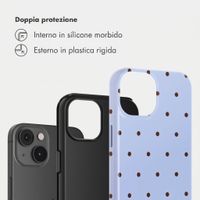 Selencia Cover Posteriore Vivid Apple iPhone 14 - Happy Dots Digital Sky