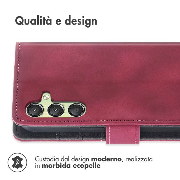 imoshion Cover a libro con Cordino Samsung Galaxy A25 (5G) - Rosso