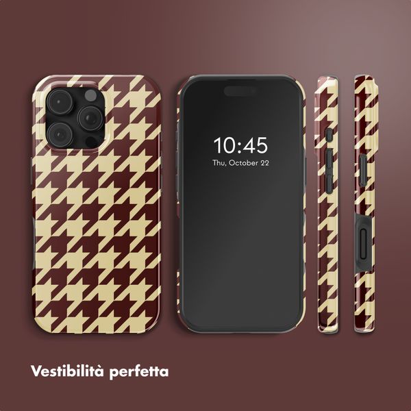 Selencia Cover posteriore Vivid con MagSafe Apple iPhone 16 Pro Max - Pied-de-Poule