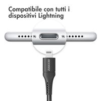 Accezz Cavo Lightning a USB – certificazione MFi – 1 metro – Nero