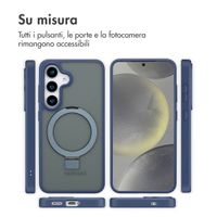 Accezz Cover con anello e supporto con MagSafe Samsung Galaxy S25 - Blu