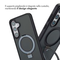 Accezz Cover con anello e supporto con MagSafe Samsung Galaxy S25 Plus - Nero