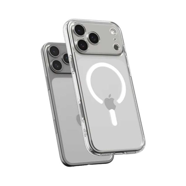 Spigen Cover Posteriore Ultra Ibrida con MagSafe Apple iPhone 17 Pro - Clear / White