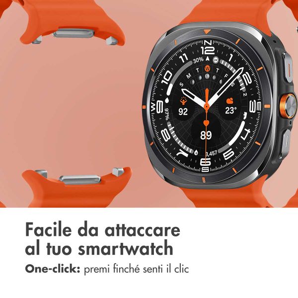 imoshion Cinturino Ocean in silicone Samsung Galaxy Watch Ultra 2 (2026) / Ultra (2024/2025) - Arancio