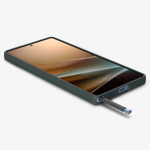 Spigen Cover posteriore Thin Fit MagSafe Samsung Galaxy S25 Ultra - Abyss Green