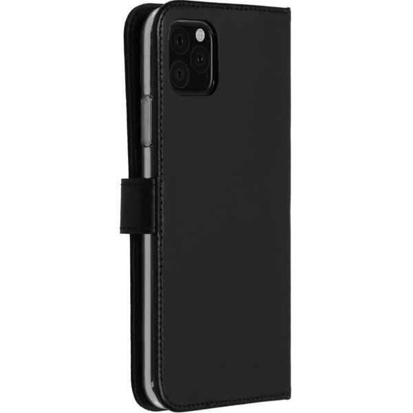 Selencia Cover a libro in vera pelle Apple iPhone 11 Pro Max - Nero