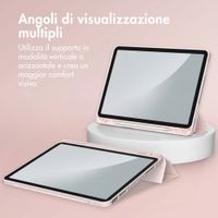 Accezz Cover a libro in silicone Smart Apple iPad Air 11 pollici (2026) M4 / (2025) M3 / (2024) M2 / Air 5 (2022) / Air 4 (2020) - Rosa