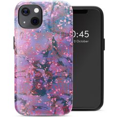 Selencia Cover posteriore Vivid con MagSafe Apple iPhone 13 - Fresh Paint Flower Orange