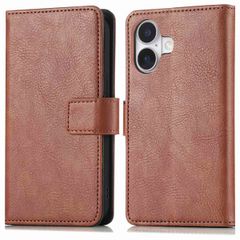 imoshion Cover a libro di Lusso Apple iPhone 16 - Marrone