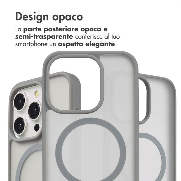 imoshion Cover posteriore Color Guard con MagSafe Apple iPhone 15 Pro - Grigio