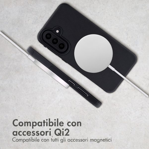 Accezz Cover Posteriore Resistente con MagSafe Samsung Galaxy A57 (5G) - Nero