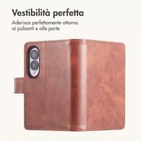 imoshion Cover a libro di Lusso Samsung Galaxy Z Fold 8 - Marrone scuro