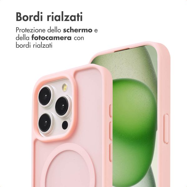 imoshion Cover posteriore Color Guard con MagSafe Apple iPhone 15 Pro - Rosa chiaro