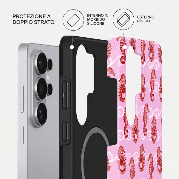 Burga Cover Posteriore Resistente con MagSafe Samsung Galaxy S26 Ultra - Coral Reef