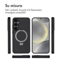 Accezz Cover con anello e supporto con MagSafe Samsung Galaxy S24 Plus - Nero