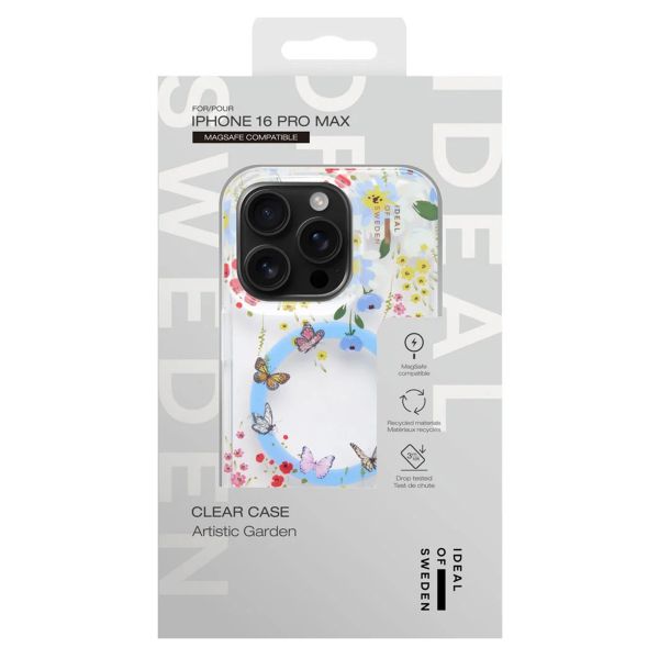 iDeal of Sweden Cover Trasparente con MagSafe Apple iPhone 16 Pro Max - Artistic Garden