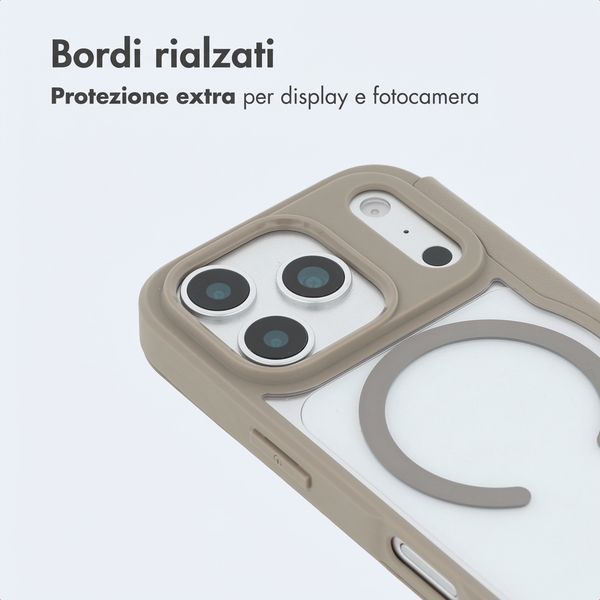 imoshion Bookcase trasparente con MagSafe Apple iPhone 17 Pro - Beige