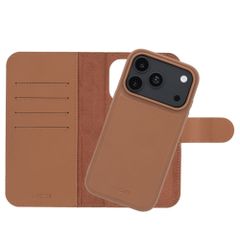 Accezz Cover a libro Edge rimovibile con MagSafe Apple iPhone 18 Pro / 17 Pro - Marrone