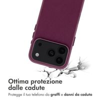 Accezz Cover in Pelle con MagSafe Apple iPhone 18 Pro / 17 Pro - Heath Purple