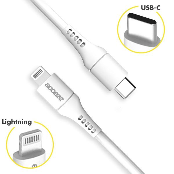 Accezz Cavo da Lightning a USB-C - Certificato MFI - 1 metro - Bianco