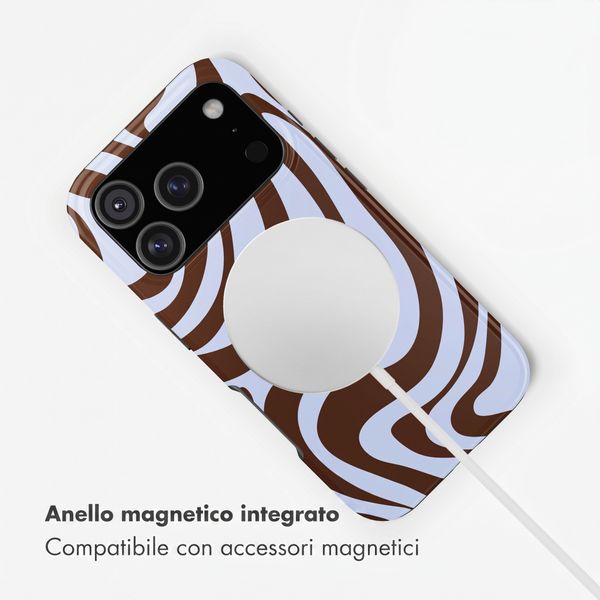 Selencia Cover posteriore Vivid con MagSafe Apple iPhone 17 Pro Max - Dream Swirl Chocolate
