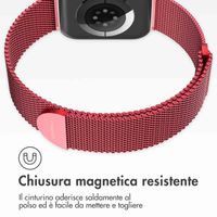 imoshion Cinturino milanese magnetico Apple Watch | 38/40/41/42 mm - Taglia S - Rosso