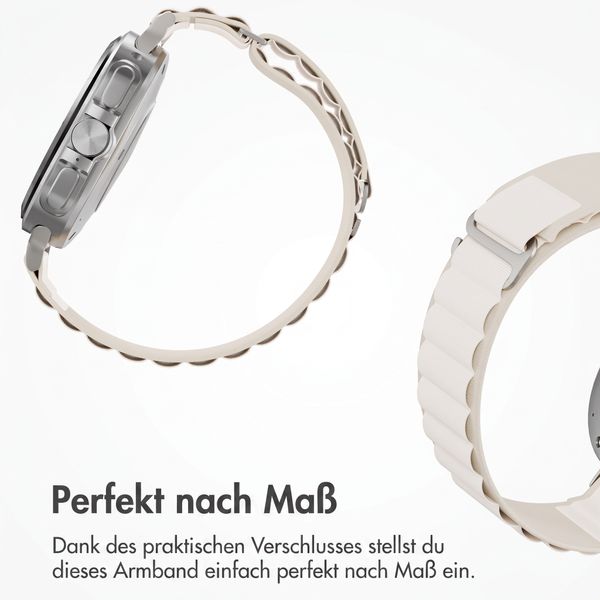Accezz Cinturino in nylon Alpine Samsung Galaxy Watch Ultra 2 (2026) / Ultra (2024/2025) - Luce stellare