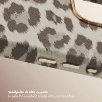 Selencia Cover Sabi Stampa pantera con MagSafe Apple iPhone 16 Pro Max - Soft Ivory