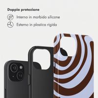 Selencia Cover Posteriore Vivid Apple iPhone 15 - Dream Swirl Chocolate