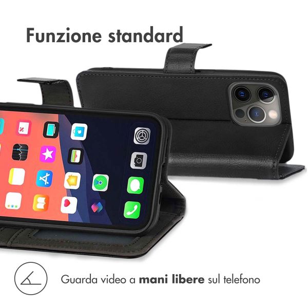 imoshion Cover a libro di Lusso Apple iPhone 13 Pro Max - Nero