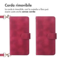 imoshion Cover a libro con Cordino Apple iPhone 15 - Rosso