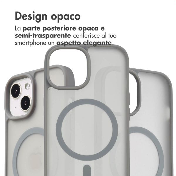 imoshion Cover posteriore Color Guard con MagSafe Apple iPhone 14 / 13 - Grigio