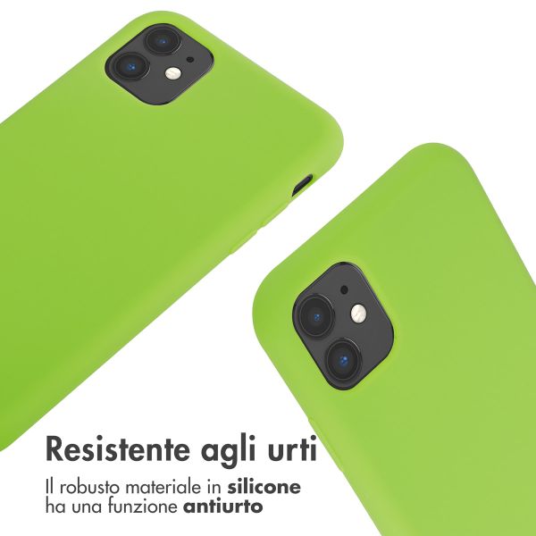 imoshion Cover in Silicone con Cordino Apple iPhone 11 - Fluor Groen