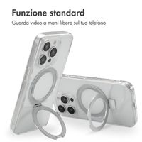 Accezz Cover con anello e supporto con MagSafe Apple iPhone 15 Pro - Trasparente