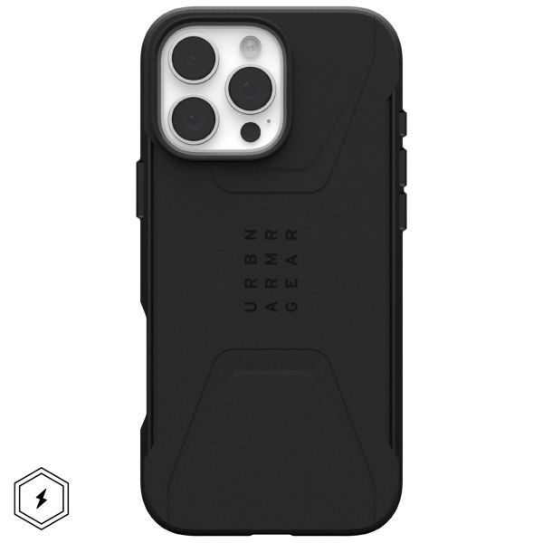 UAG Cover Posteriore Civilian con MagSafe Apple iPhone 16 Pro Max - Nero