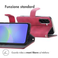 imoshion Cover a libro con Cordino Samsung Galaxy A57 (5G) - Rosso