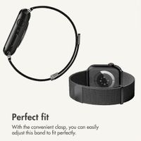 imoshion Milanees magnetisch bandje Apple Watch | 38/40/41/42 mm - Zwart