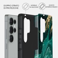 Burga Cover Posteriore Resistente Samsung Galaxy S25 - Emerald Pool
