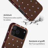 Selencia Cover Posteriore Vivid Apple iPhone 17 Pro - Happy Dots Chocolate